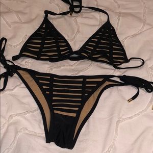 Tie side bikini set